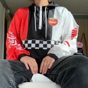 Brand New Quarter-zip Windbreaker Coca-Cola